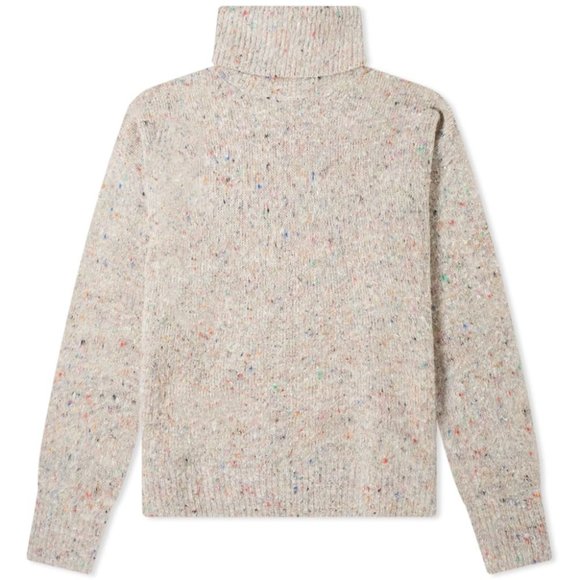 Acne Studios Nyran Donegal Turtleneck Melange XS Oversized Wool Cashmere Blend